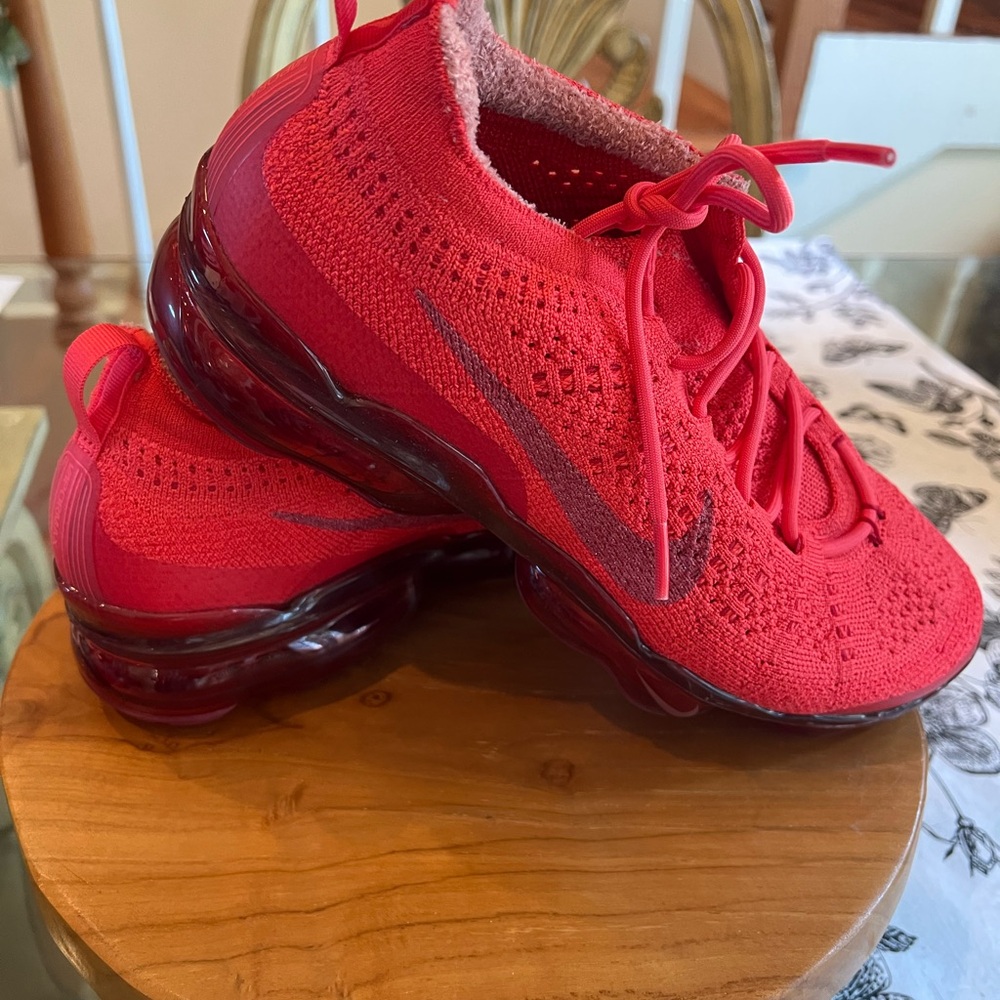Nike Women's Red Sneakers (worn only one time)